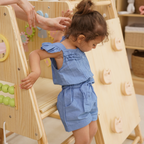 Avenlur Cherry Montessori climbing set with ramp, ladder and arch