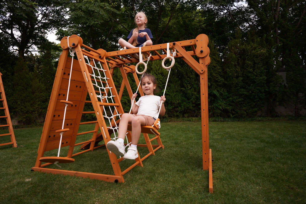 Avenlur Chestnut indoor and outdoor climber moved outside for summer