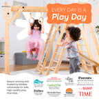 Avenlur Chestnut jungle gym monkey bars and rings