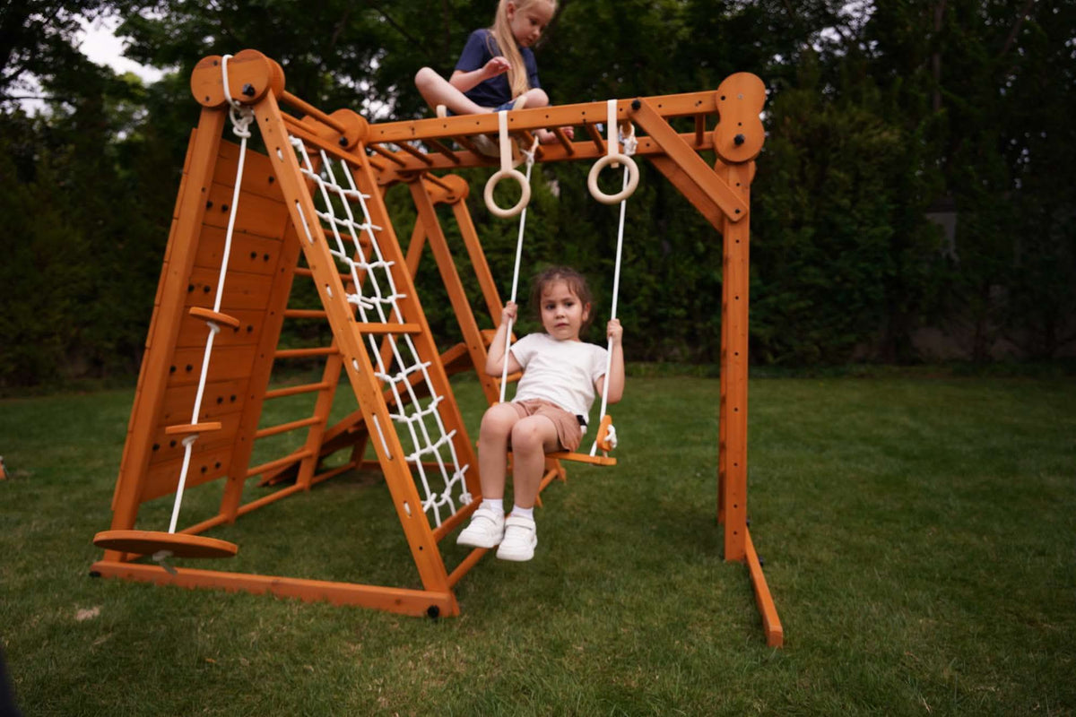 Avenlur Chestnut small backyard playset for toddlers
