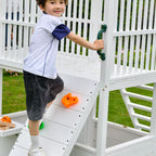Avenlur Craftsman outdoor playground for kids with climber and sandbox