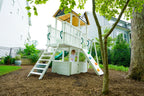 Avenlur Craftsman wooden play structure with sandbox