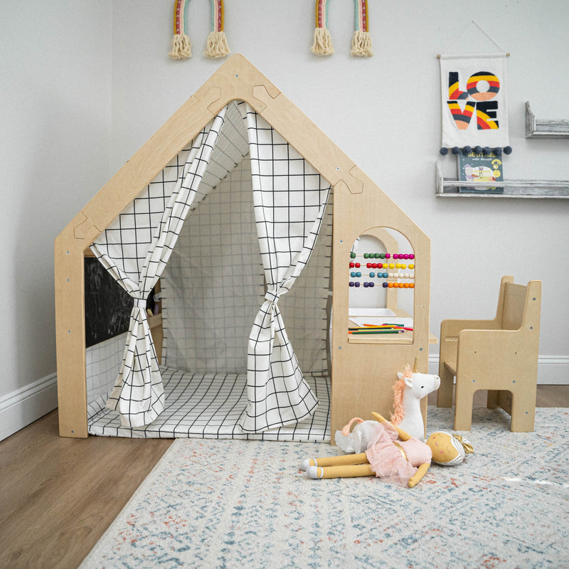 Avenlur Flair indoor playhouse with built-in desk and chair