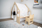 Side view of the Avenlur Flair indoor playhouse