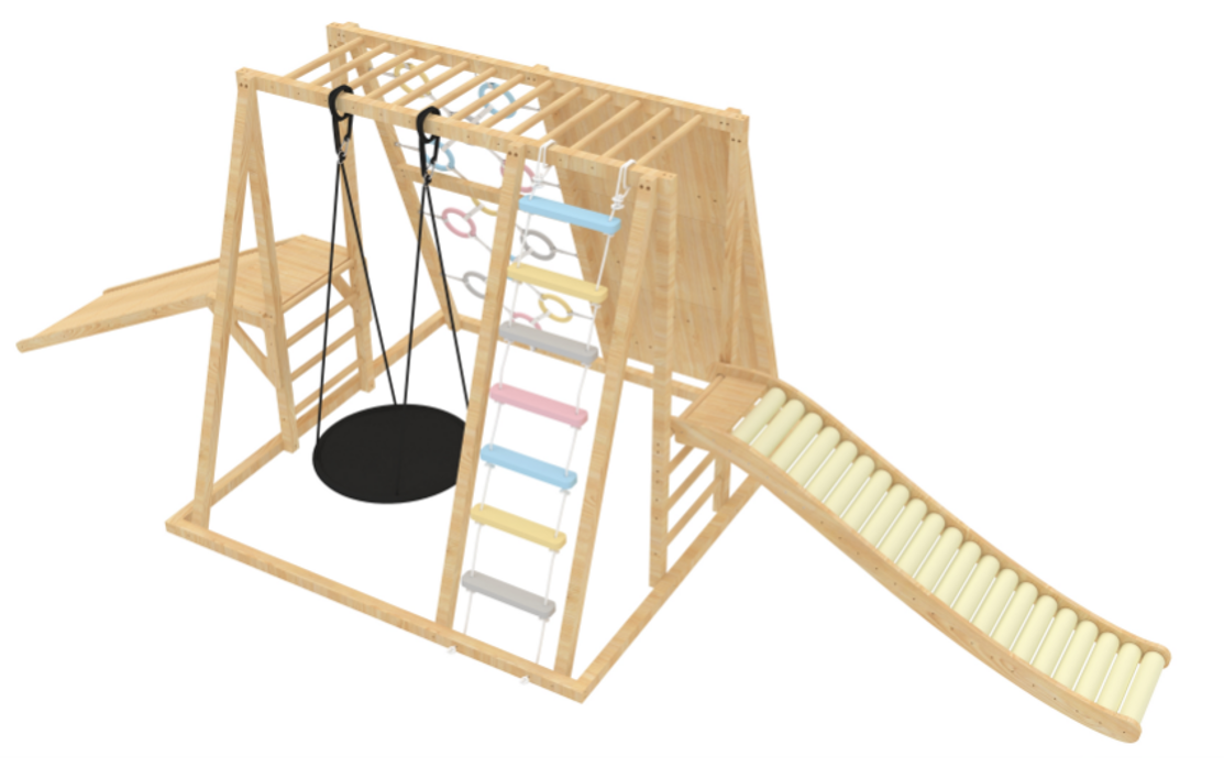 Avenlur soft foam roller slide on the Sweetgum XL playset
