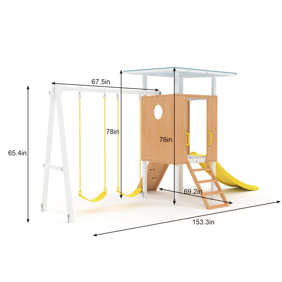 Avenlur Forest Small toddler swing set dimensions
