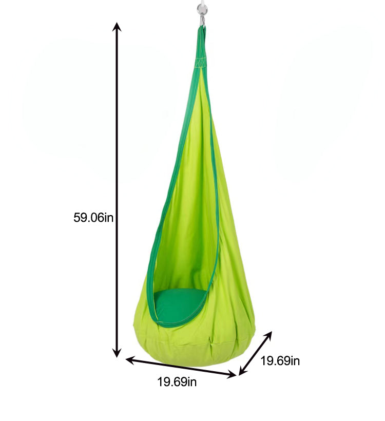 Avenlur green hammock swing for kids indoor play