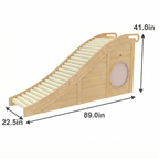 Avenlur Hickory playhouse climber set up indoors
