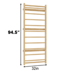 Avenlur Swedish ladder wall panel add-on, 95 inch Walnut Modular