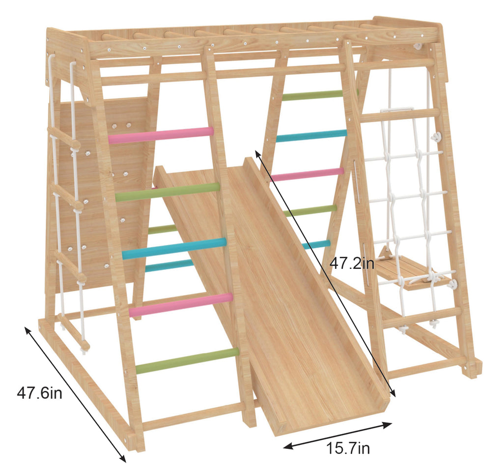 Avenlur Magnolia Medium indoor jungle gym in full color finish