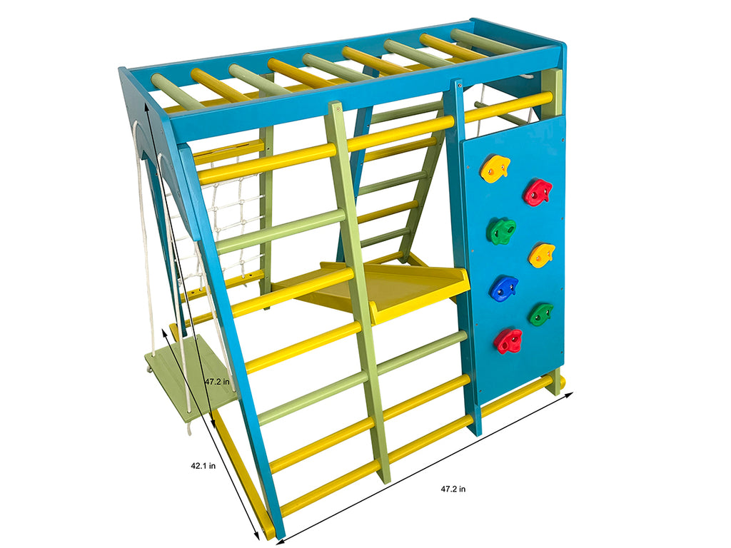 Avenlur Magnolia Medium indoor jungle gym for toddlers, sized for smaller playrooms
