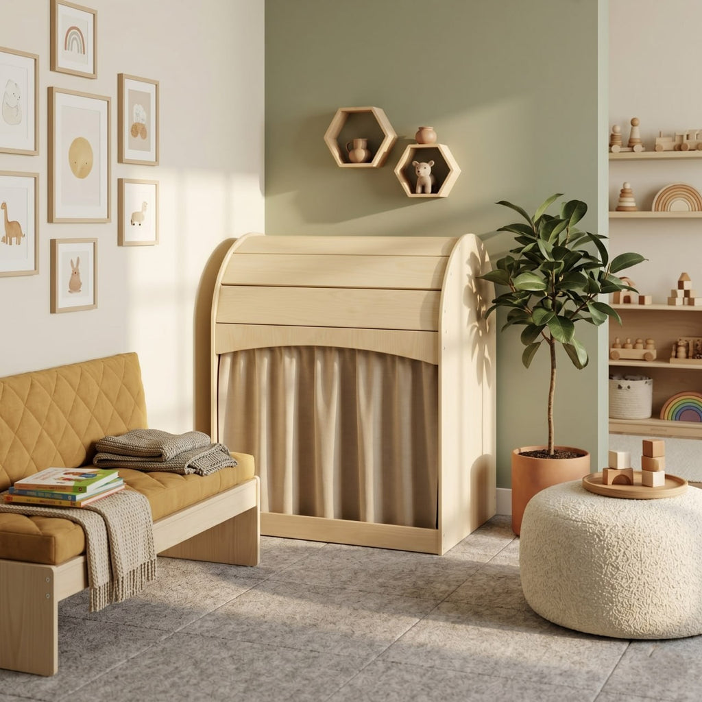 Avenlur Nambar cozy play hideaway in a playroom