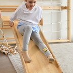 Avenlur Neem wall climber features: rope wall, ladder, monkey bars and slide