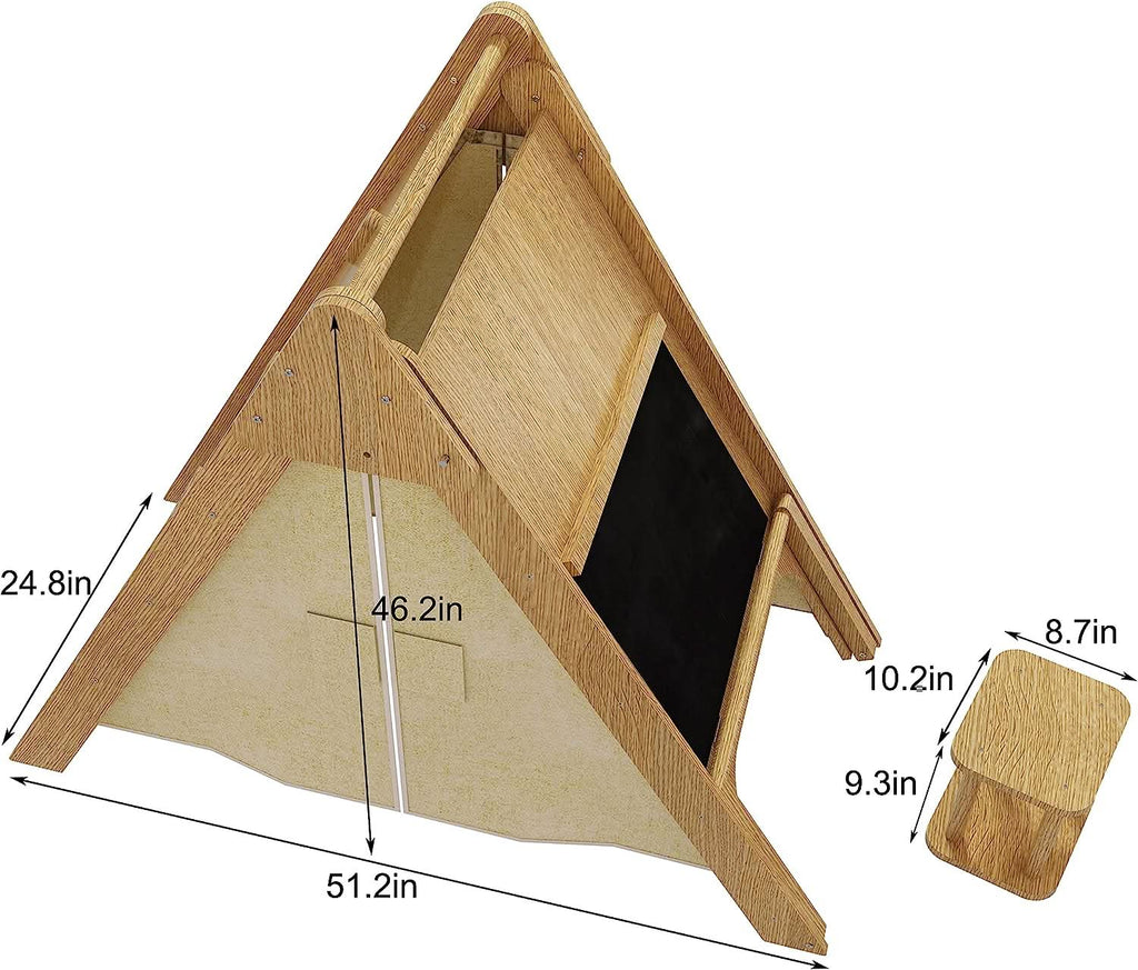 Avenlur Oak wooden tent solid wood frame detail