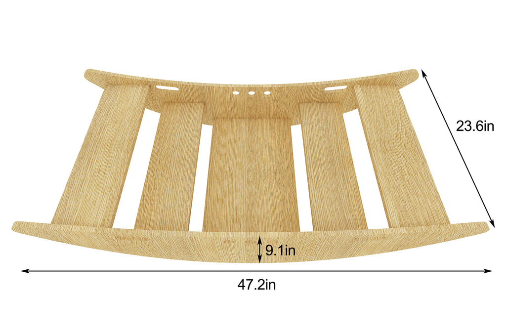 Avenlur Rowan dimensions diagram: 47.2 x 23.6 x 9.1 inches, ages 1+, 220 lb total capacity