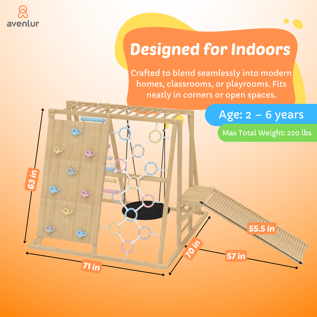 Rock climbing wall on the Avenlur Sweetgum XL indoor climber