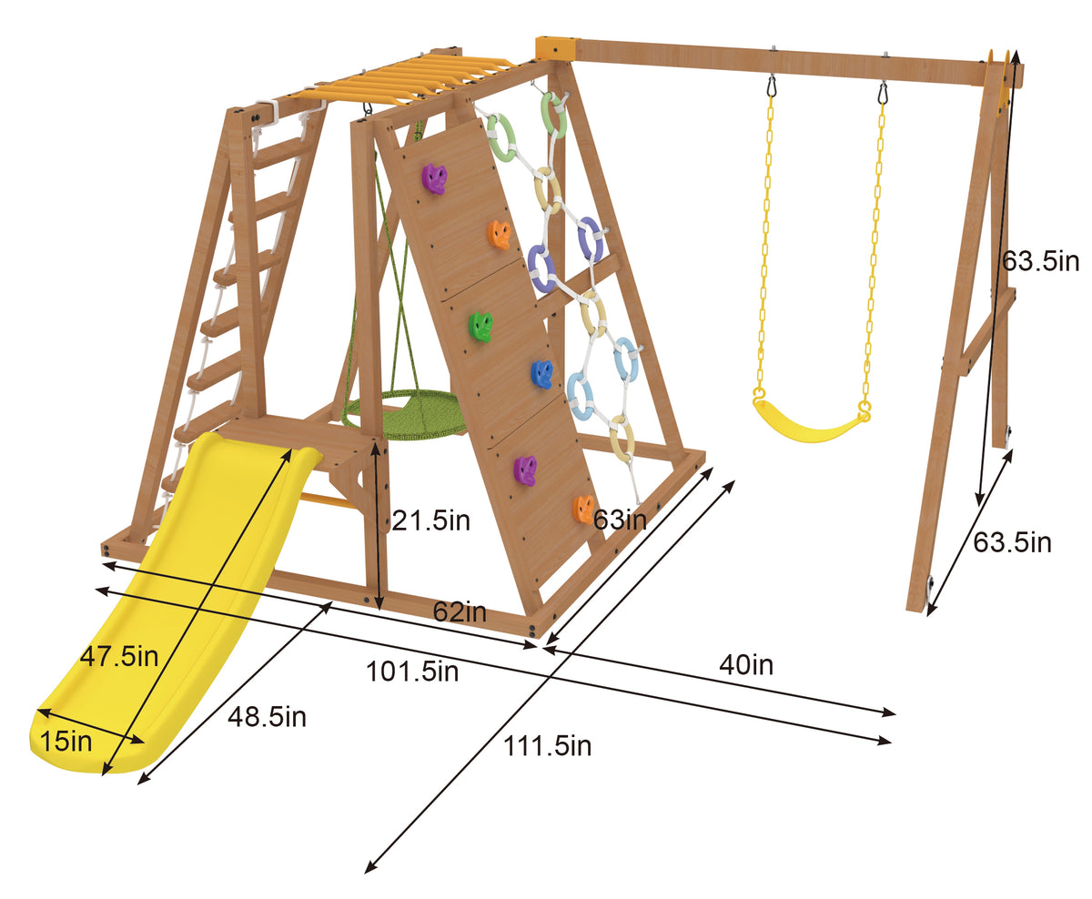 Sycamore Large small swing set dimensions
