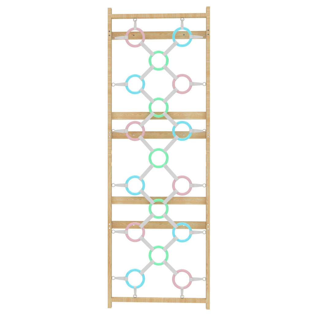 Avenlur ring wall panel add-on for the 95 inch Walnut Modular Swedish ladder
