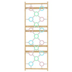 Avenlur ring wall panel add-on for the 95 inch Walnut Modular Swedish ladder