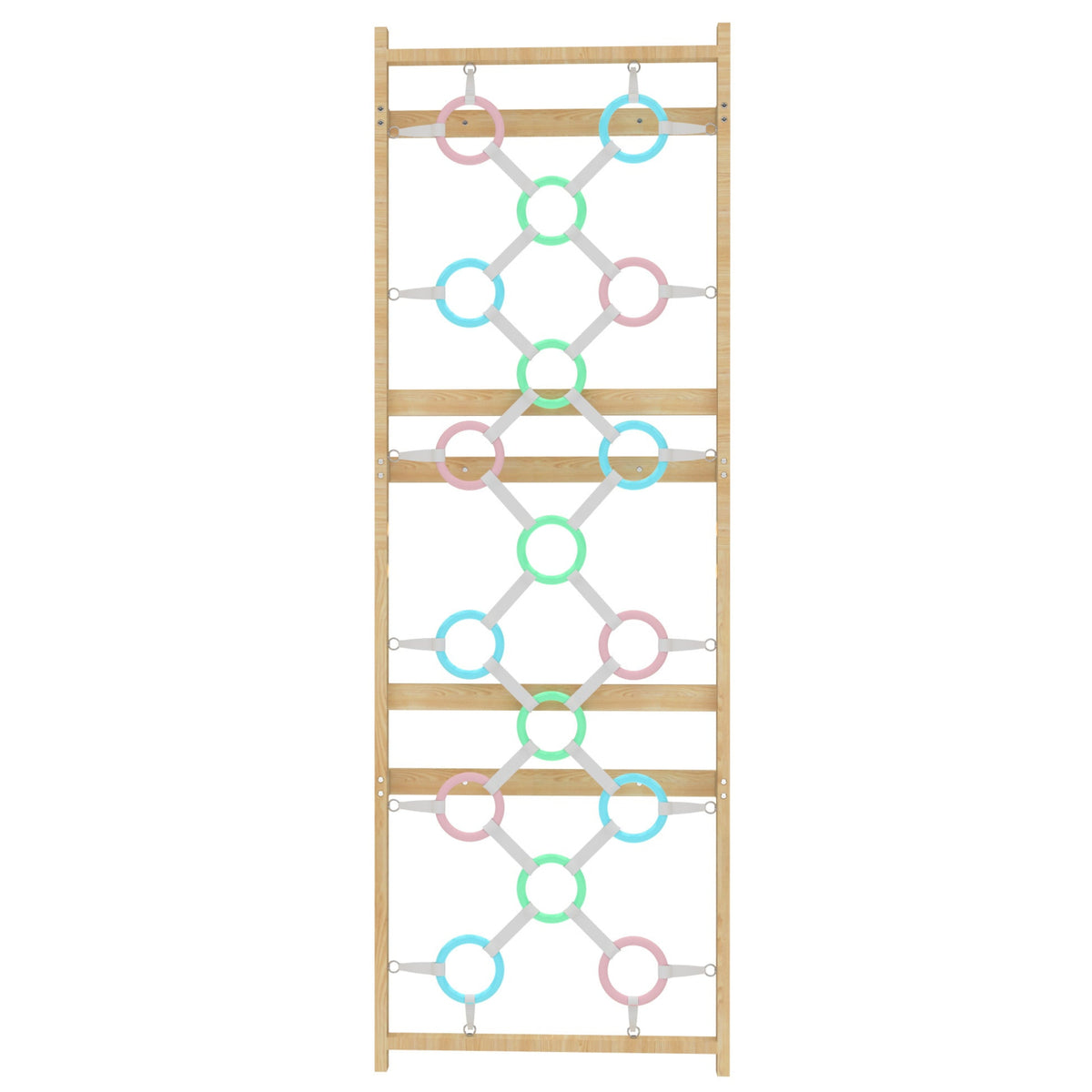 Avenlur ring wall panel add-on for the 95 inch Walnut Modular Swedish ladder