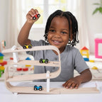 Avenlur wooden car ramp racer toy for toddlers