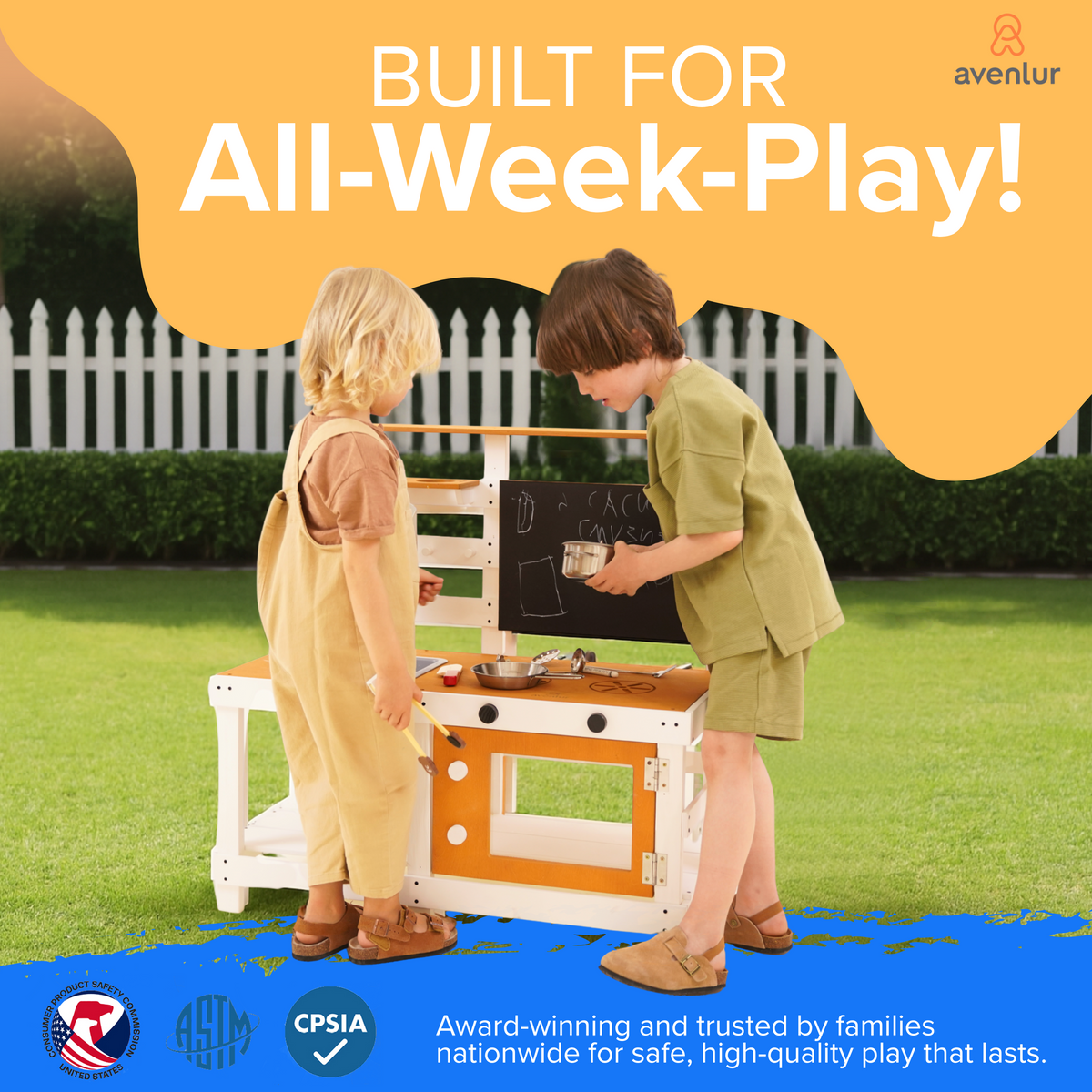 Avenlur Woodland mud kitchen ways to play with water, sand and mud