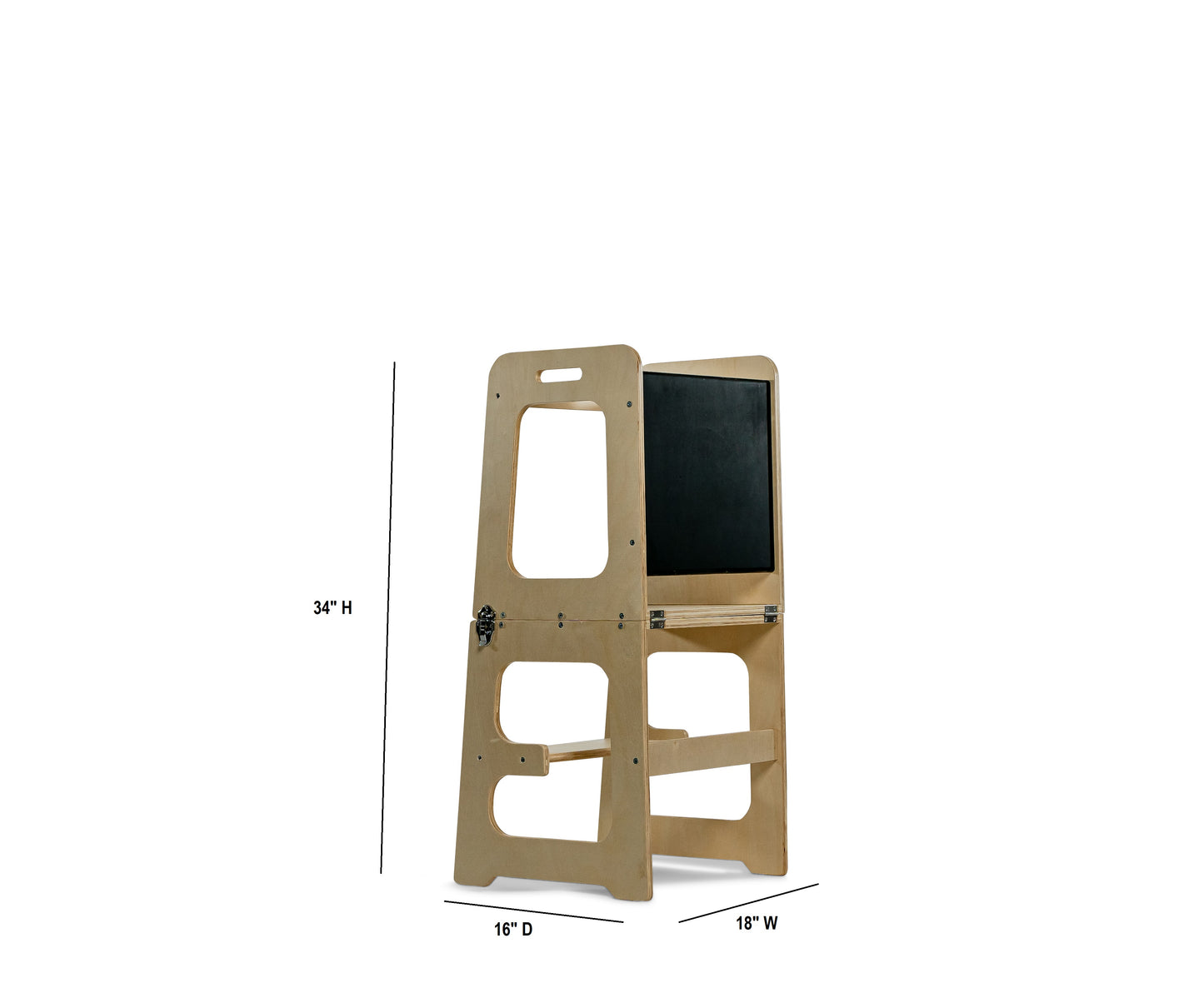 Datum - 4 in 1 Küchenturm, Schreibtisch, Stiefhocker und Tafel