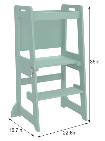 Datum - 4 in 1 Küchenturm, Schreibtisch, Stiefhocker und Tafel