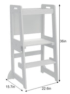 Date - 4 in 1 Kitchen Tower, Desk, Step Stool and Chalkboard