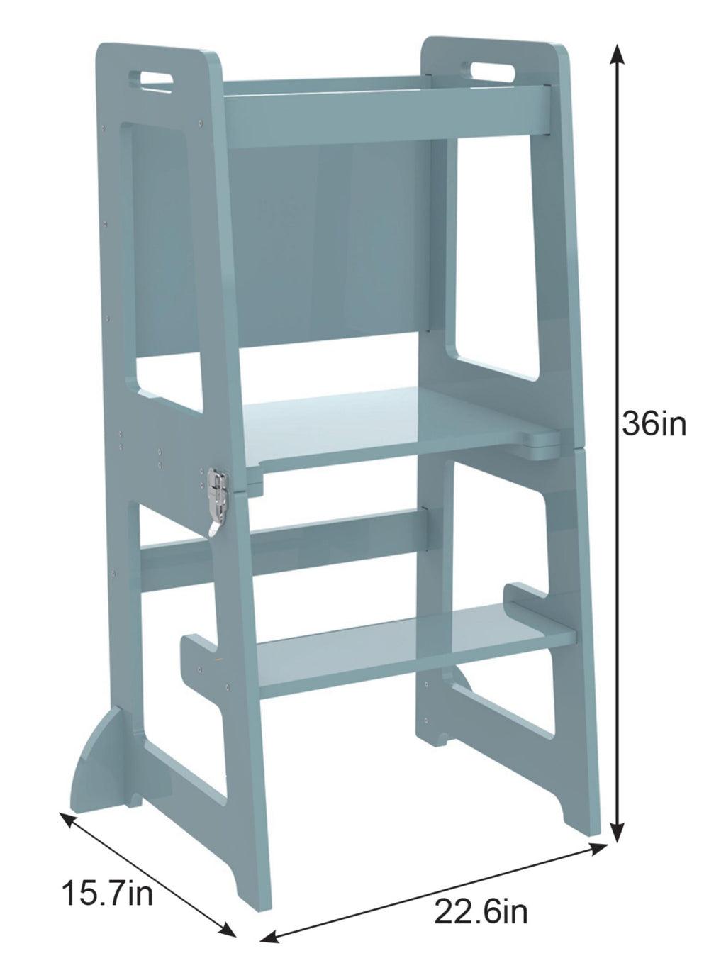 Datum - 4 in 1 Küchenturm, Schreibtisch, Stiefhocker und Tafel