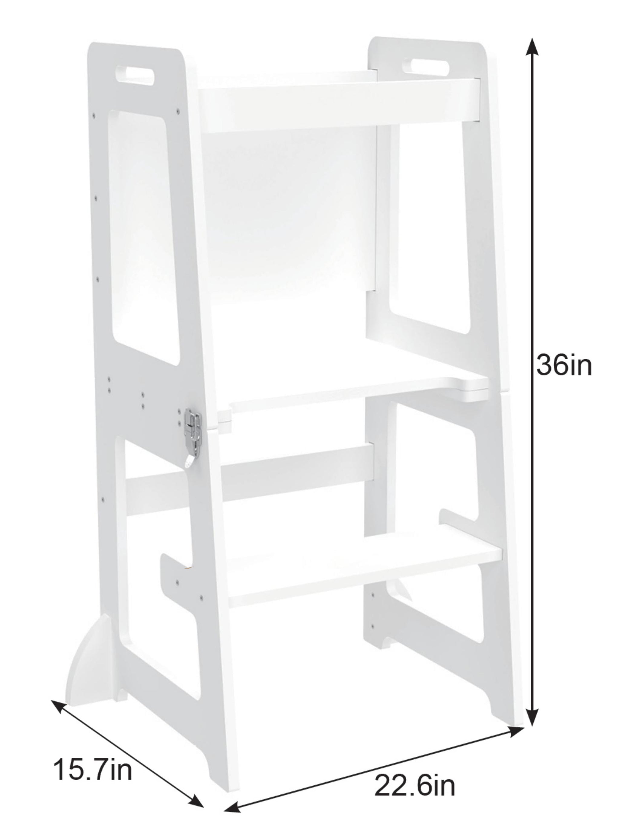 Date - 4 in 1 Kitchen Tower, Desk, Step Stool and Chalkboard