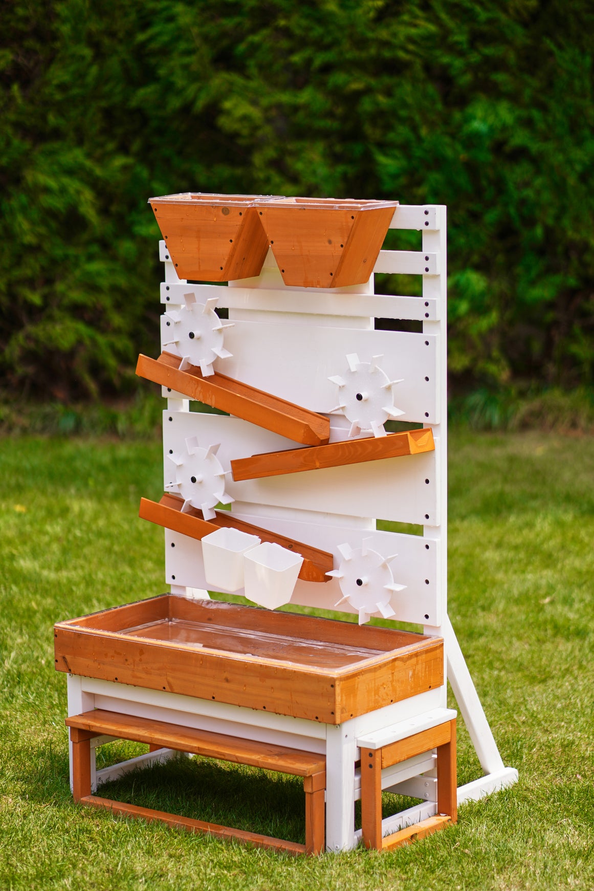 Großer Wasserspiegel