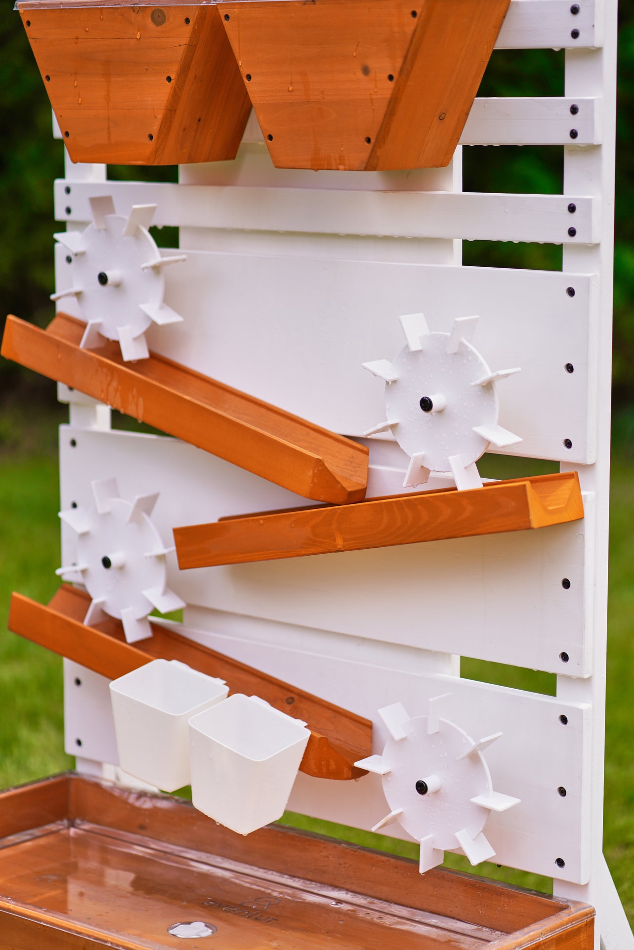 Großer Wasserspiegel