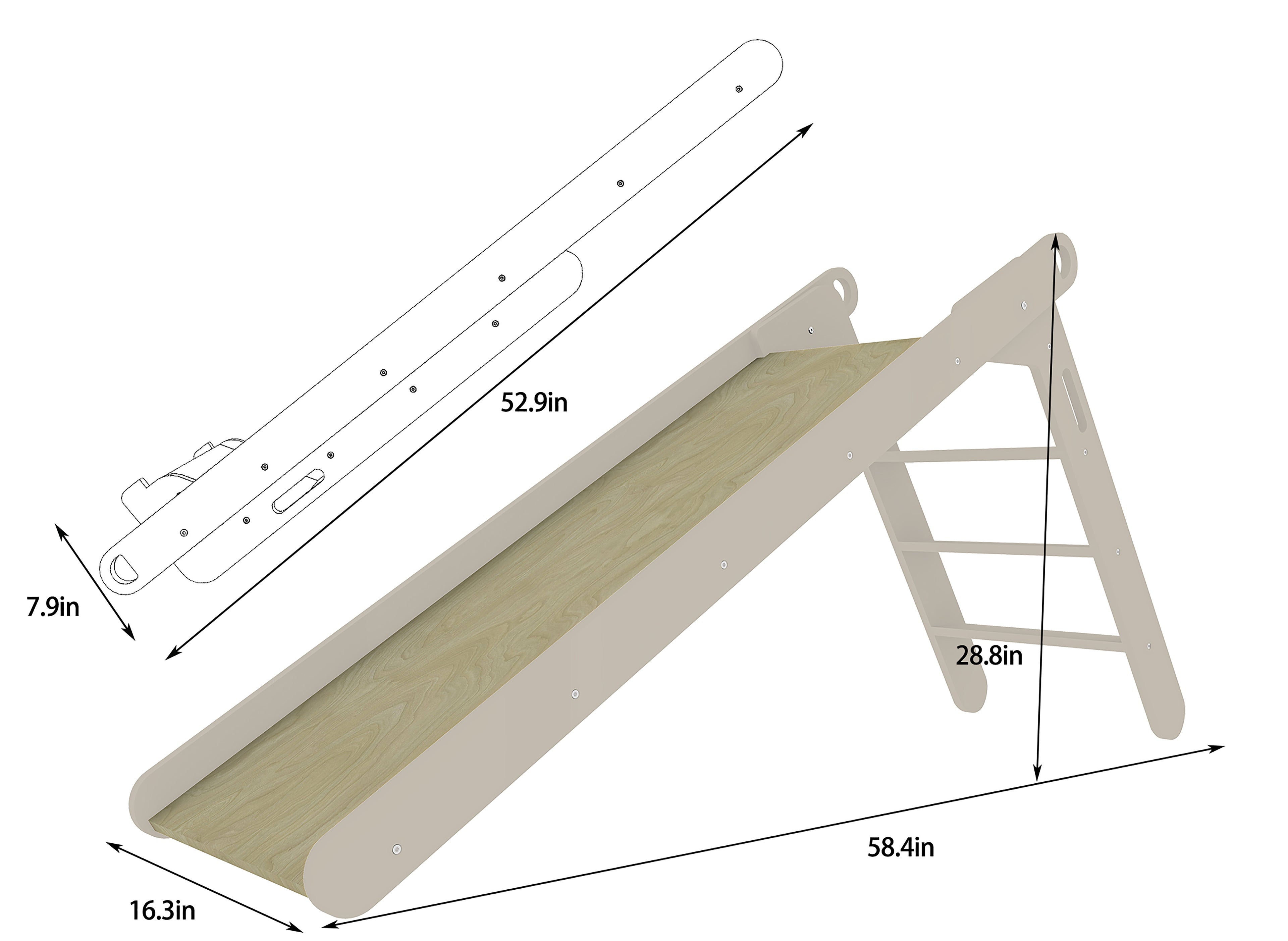 Holland-Holzklapprutsche