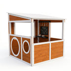Kids outdoor play kitchen wooden backyard playset