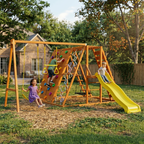 Sycamore - Backyard Ultimate Climbing Set mit 2 Schaukeln und Trapezbar