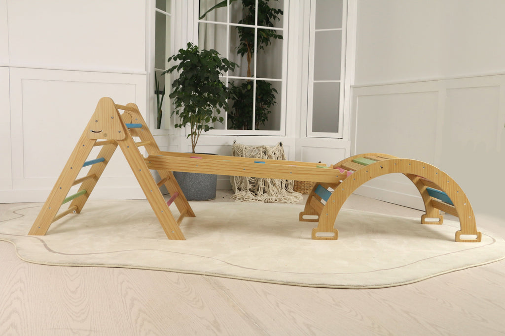 Hazel - Pikler Triangle Leiter & Rocker -Set