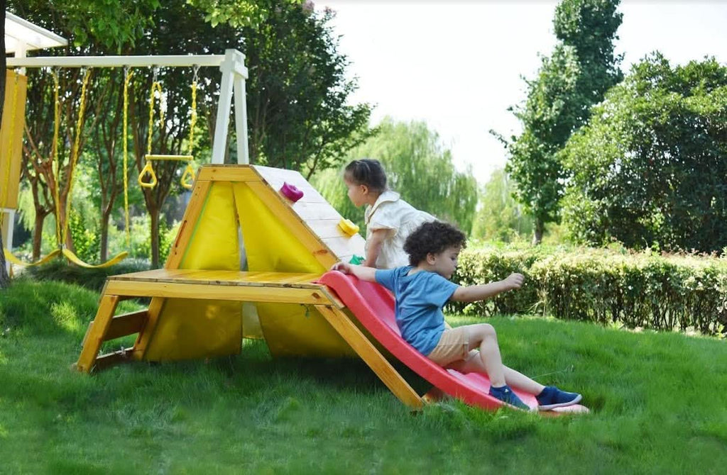 Palm - 5-in-1 Outdoor and Indoor Playground Playset.