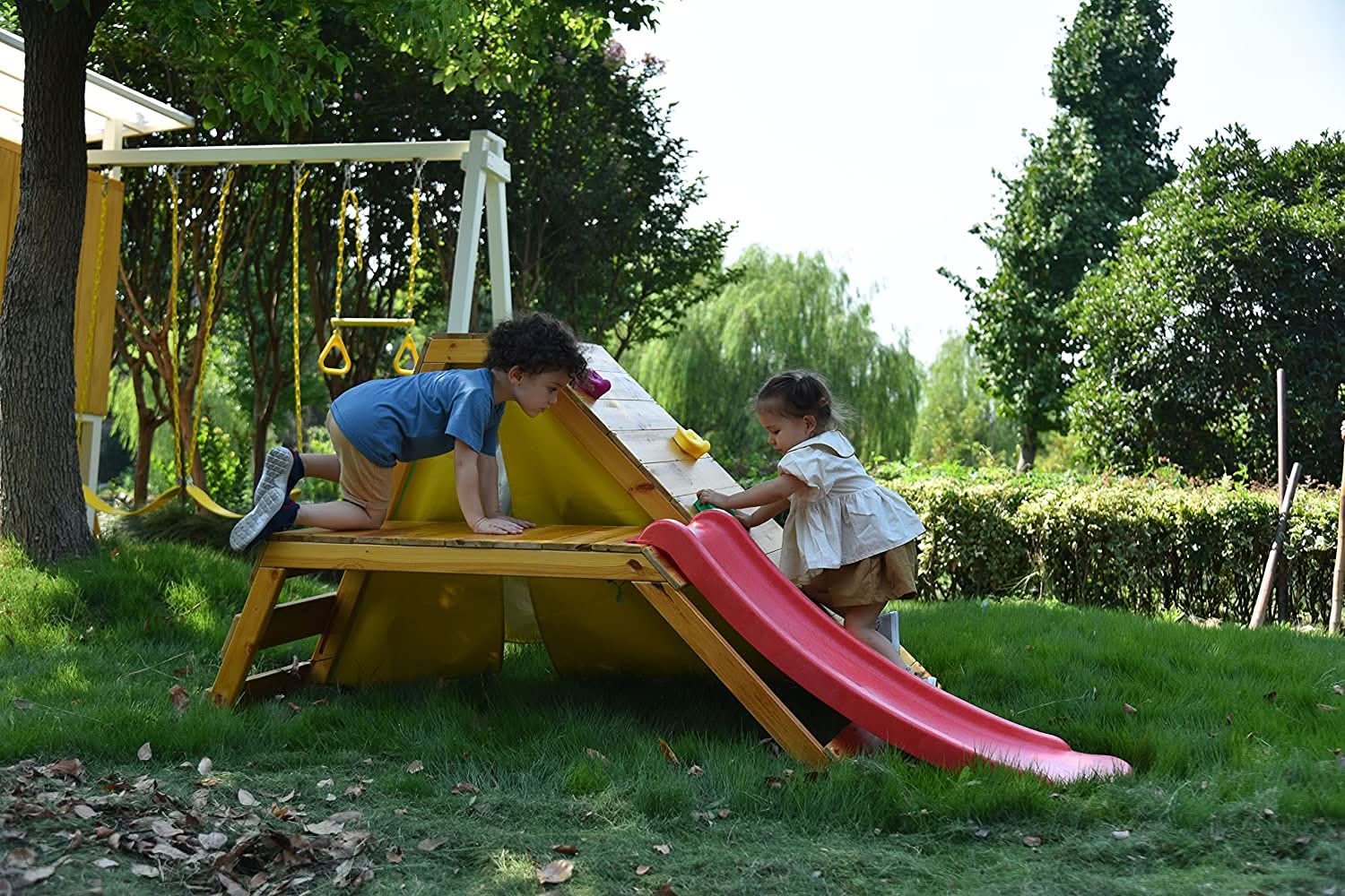 Palm - 5-in-1 Outdoor and Indoor Playground Playset.