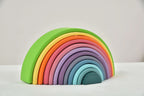 Wooden Rainbow Stacker Blocks.
