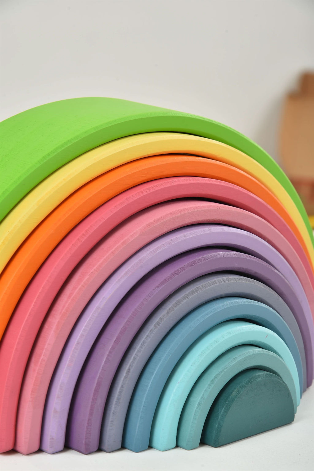 Holzregenbogenstaplerblöcke