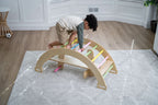 Bazel - Pikler 6-in-1  Climber with Rocker Arch and Slide Set.
