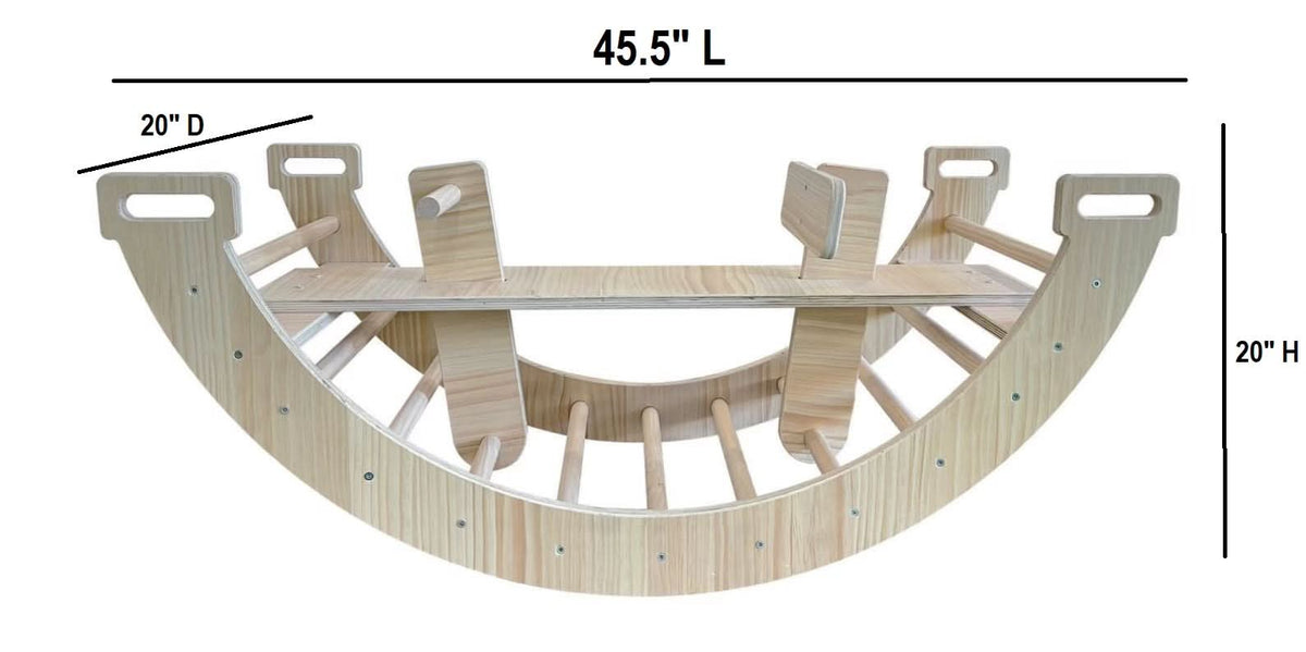 Avenlur Bailis climbing arch and rocker dimensions