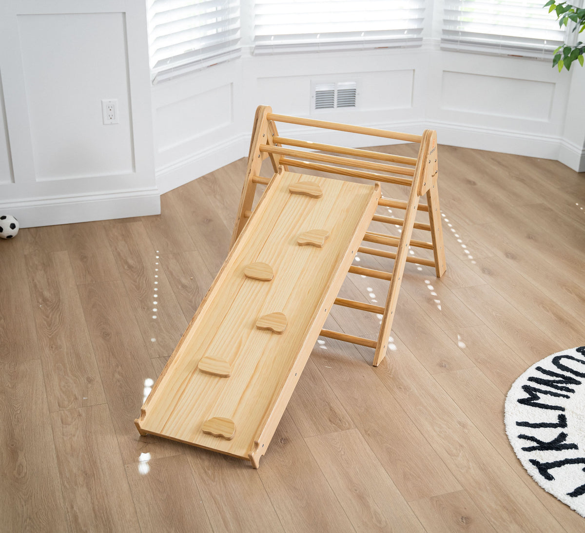 Avenlur Bazel wooden Pikler triangle for babies and toddlers