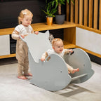 Avenlur Ellery dolphin rocking chair in light green
