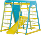Avenlur Magnolia kids indoor jungle gym with climbing ladder, net and swing