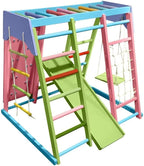 Avenlur Magnolia indoor jungle gym for toddlers with ladder and climbing net