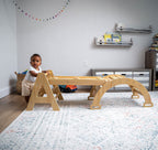 Avenlur Maple small Pikler triangle with ladder and slide