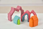 Avenlur rainbow puzzle blocks fitted together