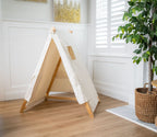 Side view of the Avenlur tent cover on its frame